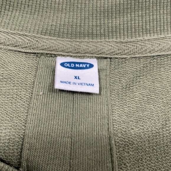 Old Navy Olive open back with tie at hem Top Size XL - Picture 4 of 5